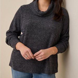 Torrid Brushed Waffle Cowl Neck Top